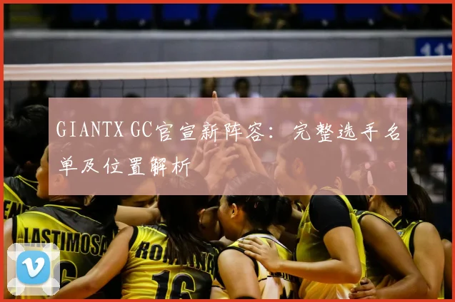 GIANTX GC官宣新阵容：完整选手名单及位置解析